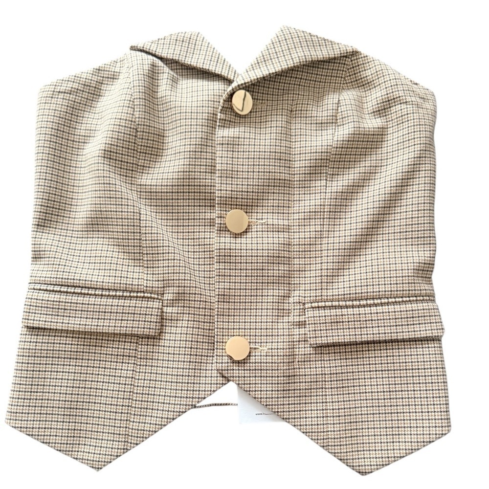 LNA Clothing Carina Houndstooths Bustier XS